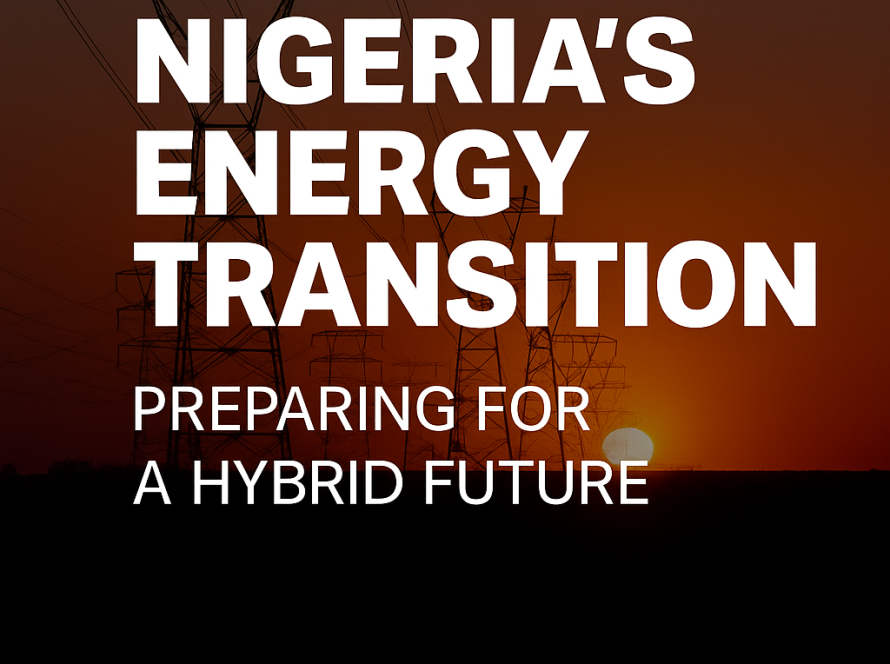 Blackstone Integrated Oil & Gas Services blog featured image on Nigeria’s hybrid energy future, showing oil & gas infrastructure blended with solar panels.